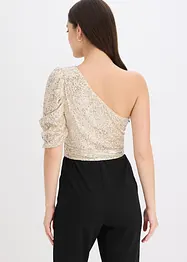Top à paillettes, bonprix