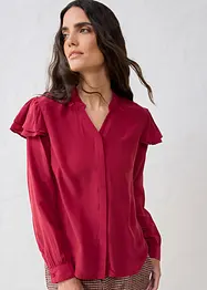 Bluse mit Seidenanteil, bonprix