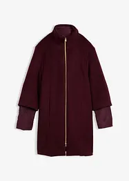 Manteau en laine avec légère doudoune intérieure en duvet (ens. 2 pces), bonprix
