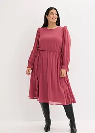 Robe en voile à volants, bonprix