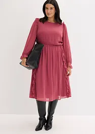 Robe en voile à volants, bonprix