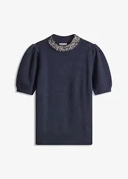 Pull avec application de strass, bonprix