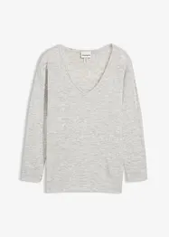 Oversize Longpullover mit Seitenschlitzen, bonprix