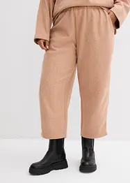 Pantalon barrel aspect laine, bonprix
