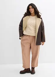 Pull oversize à motif torsadé, bonprix