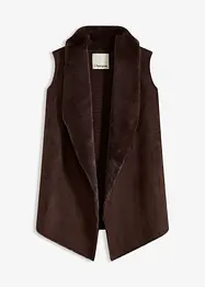 Gilet sans manches effet peau lainée, bonprix