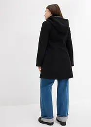 Manteau à capuche et pinces, forme trapèze, bonprix