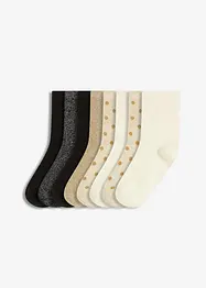 Halbsocken mit Lurex und Bio-Baumwolle (8er Pack), bonprix