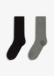 Socken mit Merino-Bio-Baumwoll-Mischung (2er Pack), bonprix