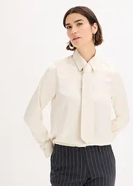Satinbluse mit abnehmbarer Krawatte (2-tlg.), bonprix