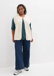 Baumwoll-Henleyshirt mit Knopfleiste, bonprix