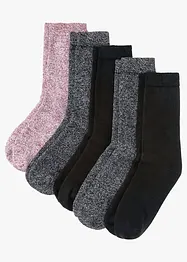 Lot de 5 paires de chaussettes thermiques en éponge, bonprix