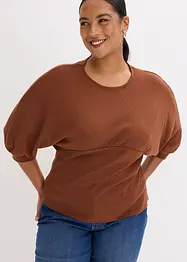 T-shirt en maille bouclette, bonprix