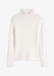 Ripp-Pullover aus fließendem Viskose-Mix, bonprix
