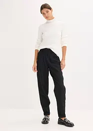 Ripp-Pullover aus fließendem Viskose-Mix, bonprix