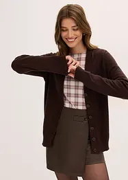 Longstrickjacke aus softem Viskose-Mix, bonprix