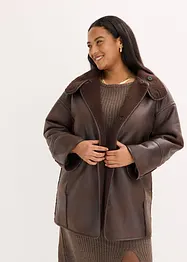 Veste effet peau retournée, bonprix
