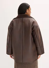 Veste effet peau retournée, bonprix