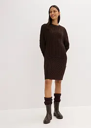 Strickkleid mit Zopfmuster, bonprix