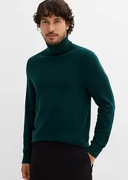 Feinstrick-Rollkragenpullover mit edler Merinowolle, Slim Fit, bonprix