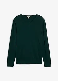 Pull en fine maille avec laine mérinos, bonprix