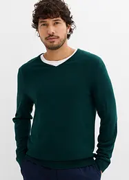 Pull en fine maille avec laine mérinos, bonprix
