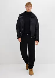 Feinstrick-Rollkragenpullover mit edler Merinowolle, Slim Fit, bonprix