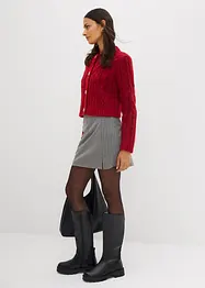 Grobstrickjacke aus weichem Woll-Mix, bonprix