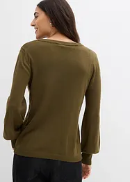 Pullover mit Ballon-Ärmel, bonprix