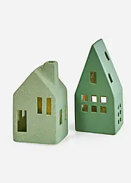 Objet déco LED Maisons (2 pces), bonprix