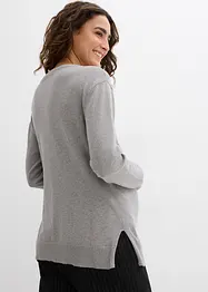 Pull de grossesse 3-en-1 en maille de coton avec top d’allaitement, bonprix