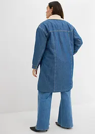 Denim-Wintermantel, warm gefüttert mit Teddy, bonprix