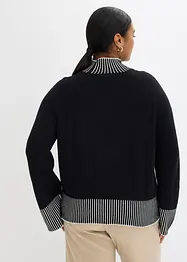 Stehkragenpullover mit Kaschmiranteil, bonprix