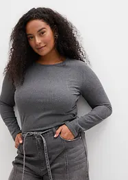 Geripptes Thermoshirt, bonprix