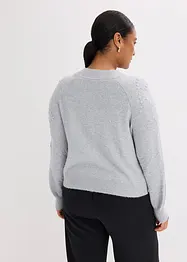 Gilet en maille ajourée, bonprix