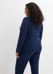 Sweatblazer mit fließender Viskose, bonprix
