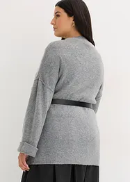 Gilet en maille avec ceinture, bonprix