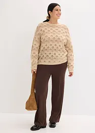 Pull oversize en doux mélange laine et alpaga, bonprix