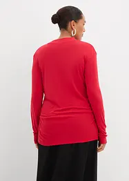 Rippshirt mit Raffung, bonprix