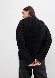 Grobstrick-Pullover mit Zopfmuster, bonprix