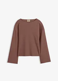 T-shirt manches longues côtelé, bonprix