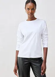 Langarmshirt mit Seidenanteil, bonprix