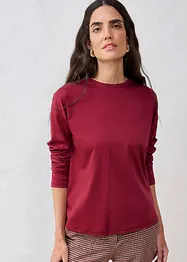 T-shirt manches longues contenant de la soie, bonprix