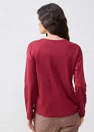 T-shirt manches longues contenant de la soie, bonprix