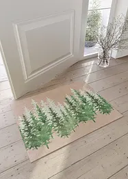 Fußmatte mit winterlichem Wald- Motiv, bonprix