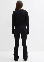 T-shirt manches longues et pantalon en jersey côtelé (ens. 2 pces), bonprix