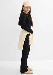 T-shirt manches longues et pantalon en jersey côtelé (ens. 2 pces), bonprix