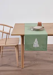 Bio Baumwoll Tischläufer mit Terry Stickerei, bonprix