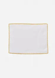 Tischset aus Bio Baumwolle mit Glanz Bordüre (2er Pack), bonprix