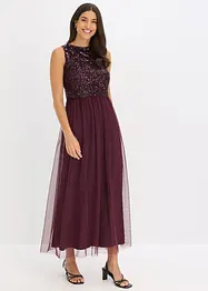 Maxikleid mit Paillettenstickerei, bonprix